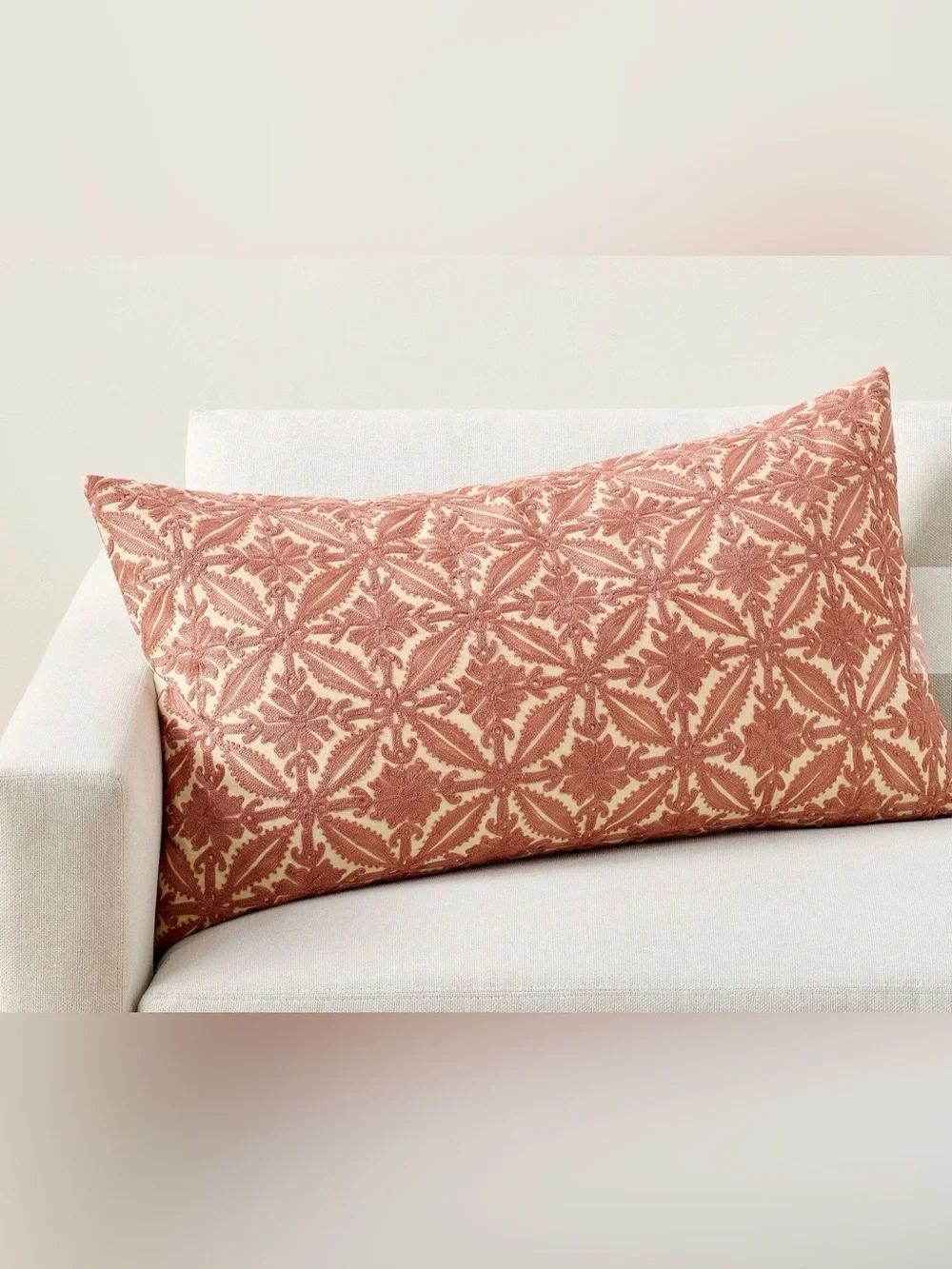 NWOT Pottery Barn Jovie Embroidered Lumbar Pillow Cover 20
